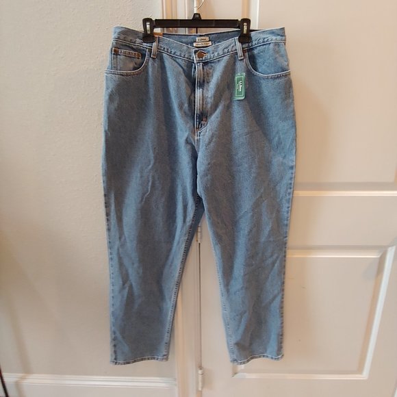 L.L. Bean Double L Relaxed Fit Size 20R Denim Blue Jeans - Picture 1 of 10